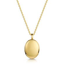 Load image into Gallery viewer, Little Oval Locket - Solid 14k Gold
