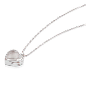 Floating Heart Memory Locket - Silver