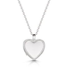 Load image into Gallery viewer, Floating Heart Memory Locket - Silver
