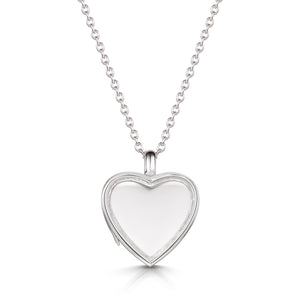 Floating Heart Memory Locket - Silver