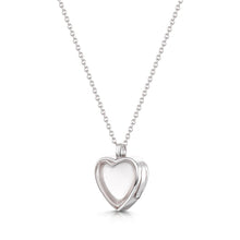 Load image into Gallery viewer, Floating Heart Memory Locket - Silver
