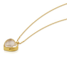 Load image into Gallery viewer, Floating Heart Memory Locket - Gold
