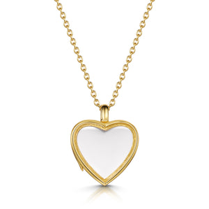 Floating Heart Memory Locket - Gold