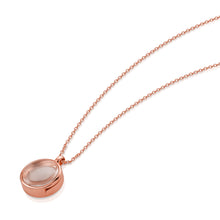 Load image into Gallery viewer, Floating Round Memory Locket - Rose Gold
