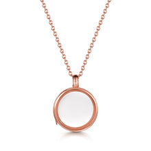 Load image into Gallery viewer, Floating Round Memory Locket - Rose Gold
