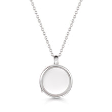 Load image into Gallery viewer, Floating Round Memory Locket - Silver
