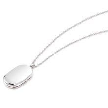 Load image into Gallery viewer, Mens Silver Oval Tag Locket
