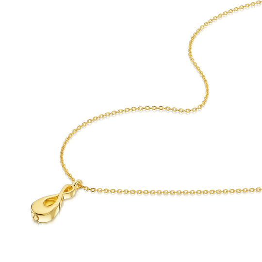 Infinity Urn Necklace - Gold