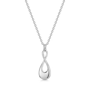 Infinity Urn Necklace - Silver