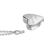 Load image into Gallery viewer, Drop Heart Urn Necklace - Silver
