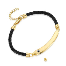 Load image into Gallery viewer, Legacy ID Bar Urn With Braided Bracelet  - Gold
