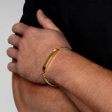 Load image into Gallery viewer, Legacy Name Bar Urn With Cuban Chain Bracelet  - Gold
