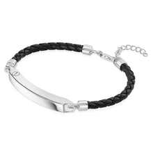 Load image into Gallery viewer, Legacy ID Bar Urn With Braided Bracelet  - Silver

