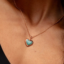Load image into Gallery viewer, Little Heart Ashes Resin Pendant - Rose Gold
