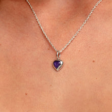 Load image into Gallery viewer, Little Heart Ashes Resin Pendant - Silver
