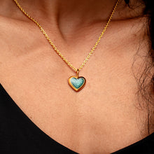 Load image into Gallery viewer, Little Heart Ashes Resin Pendant - Gold
