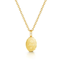 Load image into Gallery viewer, Little Oval Ashes Resin Necklace - Gold
