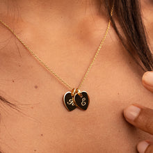 Load image into Gallery viewer, Little Twin Heart Personalised Necklace – Gold
