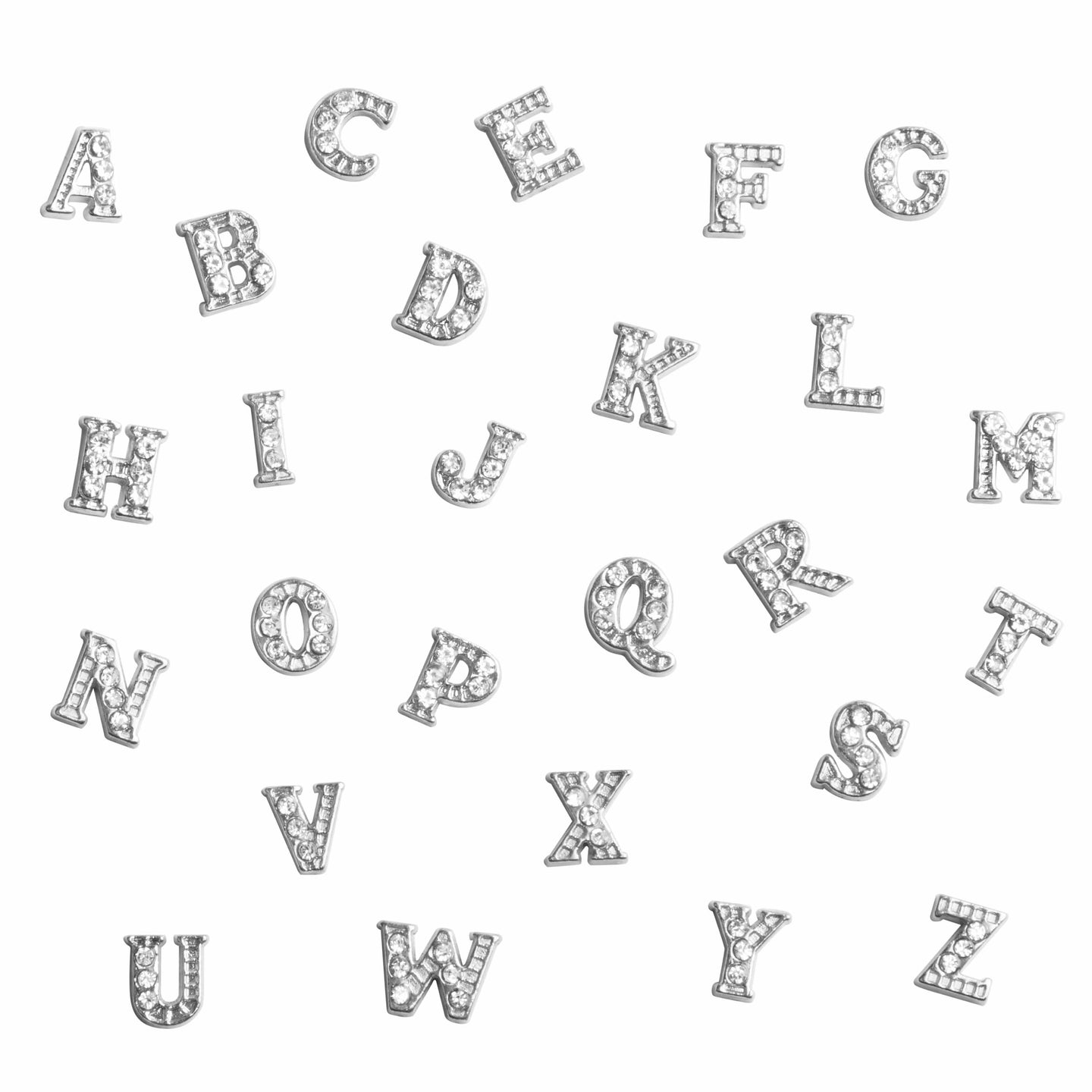 Silver Alphabet Charms