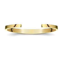 Load image into Gallery viewer, Men&#39;s Geometric Flat-Top Ashes Resin Bangle - Gold

