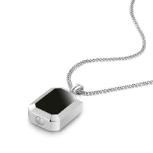 Load image into Gallery viewer, Men&#39;s Black Onyx Ingot Urn - Silver
