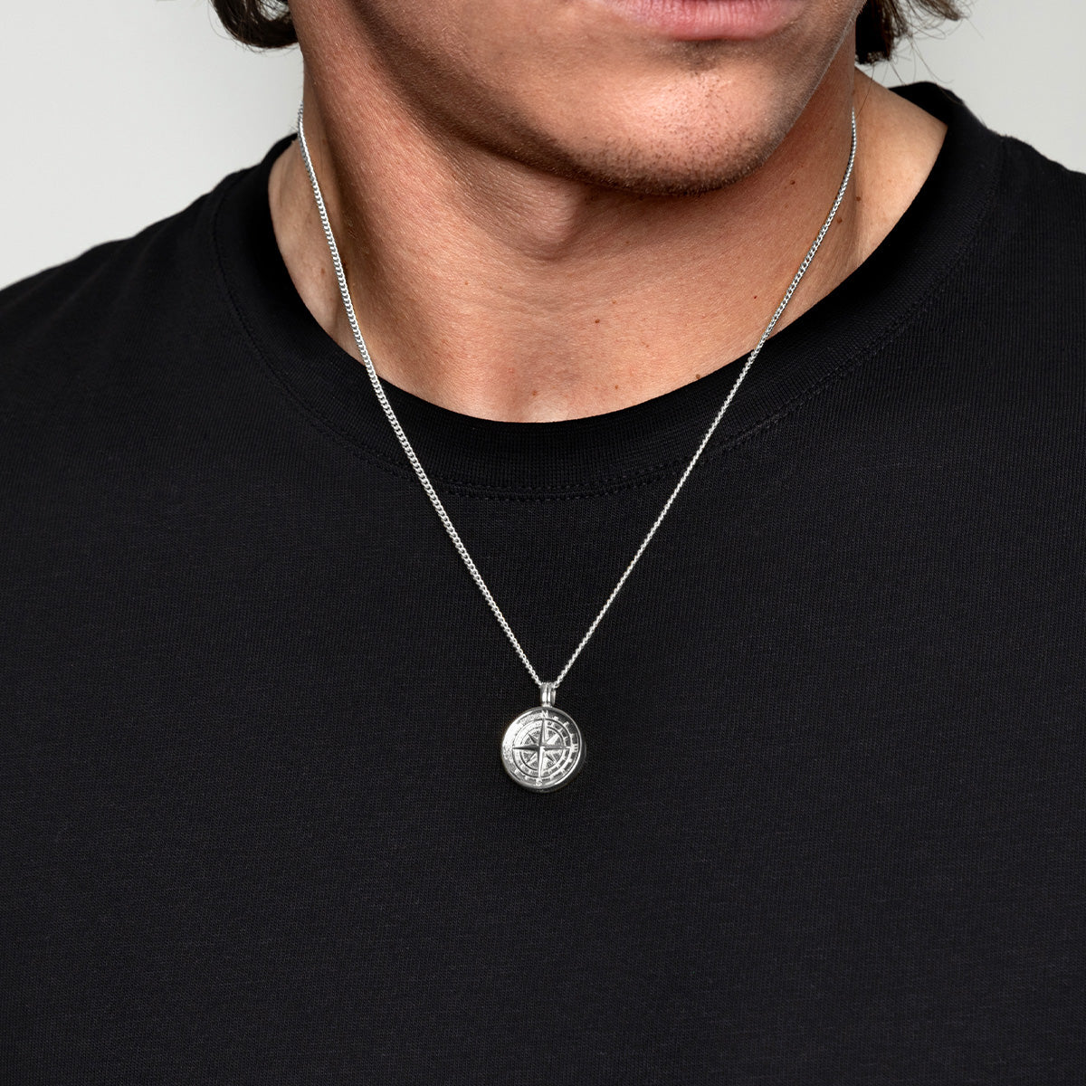 Men's Compass Locket - Silver – LOVELOX