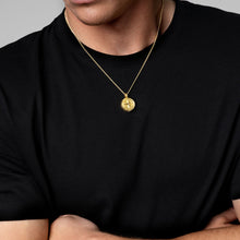 Load image into Gallery viewer, Men's Compass Urn Necklace - Gold
