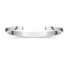 Load image into Gallery viewer, Men&#39;s Geometric Flat-Top Ashes Resin Bangle - Silver
