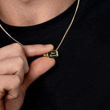 Load image into Gallery viewer, Men's Ingot Urn Necklace - Gold
