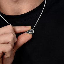Load image into Gallery viewer, Men's Ingot Urn Necklace - Silver
