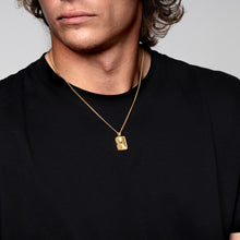 Load image into Gallery viewer, Men's Rising Sun Locket - Gold
