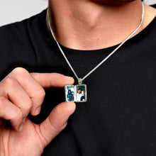 Load image into Gallery viewer, Men's Rising Sun Locket - Silver
