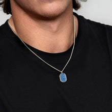 Load image into Gallery viewer, Men's Dog Tag Ashes Resin Locket - Silver
