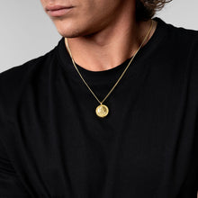 Load image into Gallery viewer, Men's St Christopher Urn Necklace - Gold
