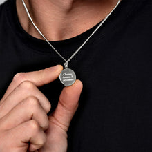 Load image into Gallery viewer, Men's St Christopher Urn Necklace - Silver
