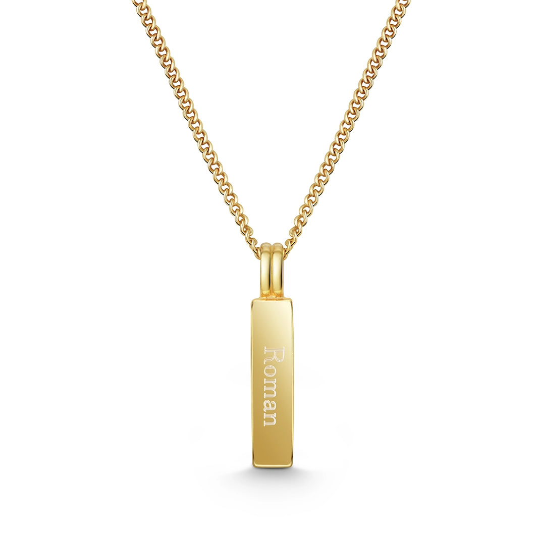 Men's Totem Urn Necklace - Gold