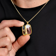 Load image into Gallery viewer, Men's Gold Oval Tag Locket
