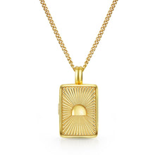 Load image into Gallery viewer, Men's Rising Sun Locket - Gold
