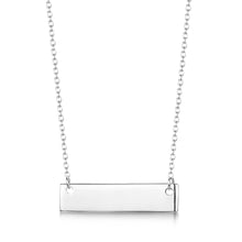 Load image into Gallery viewer, Name Bar Personalised Necklace - Silver
