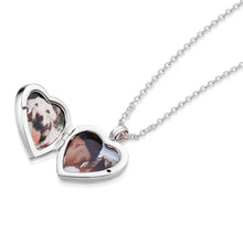 Load image into Gallery viewer, Fingerprint Heart Silver Locket
