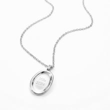 Load image into Gallery viewer, Organic Oval Initial Necklace - Silver
