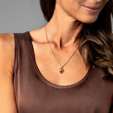Load image into Gallery viewer, Oval Urn Ashes Necklace - Rose Gold
