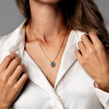 Load image into Gallery viewer, Organic Stone Ashes Resin Necklace - Gold
