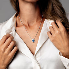 Load image into Gallery viewer, Organic Stone Ashes Resin Necklace - Silver
