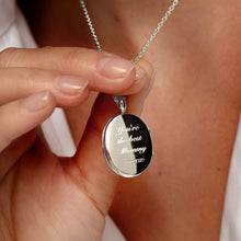 Load image into Gallery viewer, Large Oval Mother of Pearl Locket - Silver
