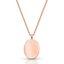 Load image into Gallery viewer, Oval Resin Locket Necklace - Rose Gold
