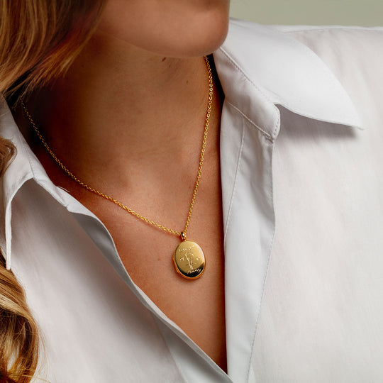 Mummy Personalised Locket - Gold