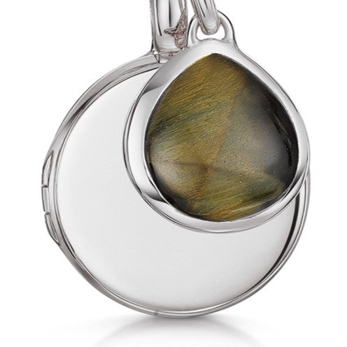 Tigers Eye Gemstone - Silver