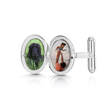 Load image into Gallery viewer, Locket Cufflinks - Silver
