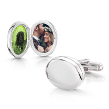 Load image into Gallery viewer, Locket Cufflinks - Silver
